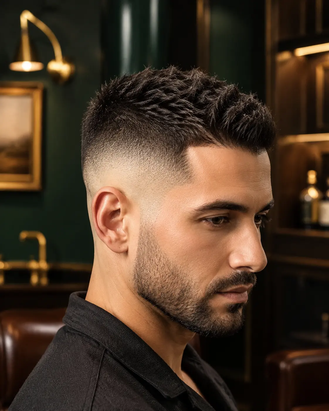 Precízen elkészített High Fade férfi hajvágás